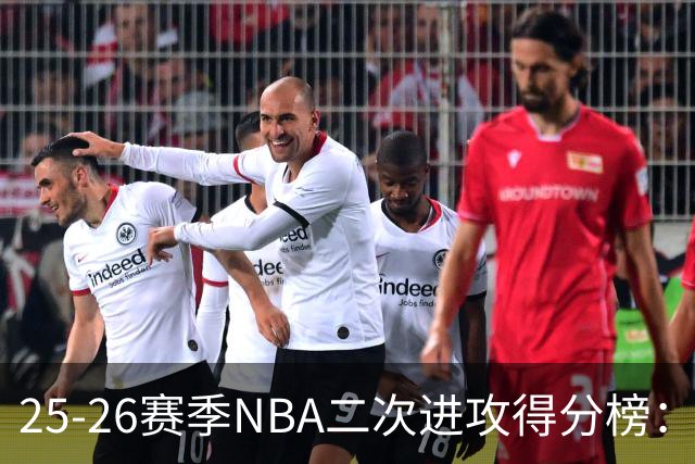 25-26赛季NBA二次进攻得分榜：戴罗恩-夏普领先